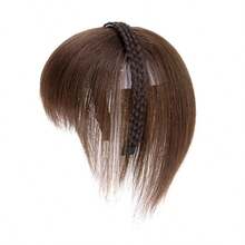 人造刘海接发片，适用于发箍和刘海编织，外观自然逼真，隐形自然，适合女性，可搭配发箍、发圈，秋季适用，女士发饰发带 - 彩色 - 查看 14