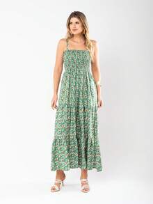 Ruffled Hem Knot - 綠色 - 查看 3