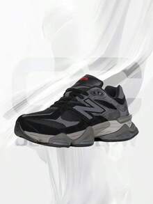 New Balance 9060 Black Castlerock Grey-Men's /Women's Lifestyle Sneakers – Shoes For Man/Woman-Vintage-Spring & Summer-Inspired Running Shoes, Shock-Absorbing Comfort, Gym To Streetwear Casual Wear-Easter Gift–U9060BLK - Black/Castlerock - View 2
