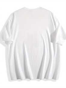 Women'S Paris-Inspired Eiffel Tower & Floral Graphic Tee - Soft Breathable, Casual Short Sleeve Round Neck Top, Lightweight & Stylish For Spring/Summer, Perfect For Casual Attire Or Summer Parties, Spring Summer Fashion, Relaxed Fit Shirt, Durable Fabric - trắng - Xem 2