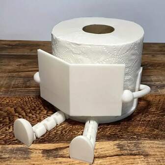 Porte-papier toilette à la mode – Organiseur décoratif multifonctionnel, adapté aux salles de bains et aux bureaux. Idéal pour gagner de la place dans les petites salles de bains ou comme décoration de bureau amusante pour les professionnels. Design minimaliste. Solution de rangement polyvalente. Cadeau créatif.