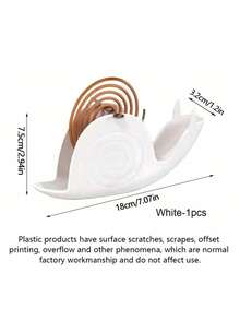 家用创意蚊香架蜗牛造型香炉ABS阻燃材质优雅户外香茅蚊香架装饰桌面设计庭院蚊香炉蜗牛造型蚊香盒阻燃防烫不锈钢阻燃通用蚊香架 - 彩色 - 查看 7