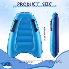 Aufblasbare Surf-Bodyboards mit Griffen, Strand-Schwimmbretter, leicht und tragbar, Wassersport-Bodyboard für Erwachsene, Sommer-Strand-Surfen, Schwimmen, 5 Stile, Strand-Essentials, Strand-Accessoires