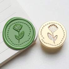 1 Pc, Knitted Series Wax Sealing Stamp Head, Suitable For Envelope Letter Paper/Wedding Invitation Letter/DIY Craft Stamp Decoration/Gift Decoration/Various Holiday Gifts,For School Supplies,Back To School