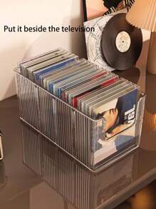 1pc Transparent Drawer Storage Box, CD Organizer, Cosmetic Organizer, Nail Polish Rack, Perfume Holder, Belt Organizer, Shelf Divider, Closet Rack Separator, Suitable For Vanity, Bedroom, Bathroom, Office, Decorative Storage Container For Belts, Bras, Vests, Ties, Scarves, Wallets, For Men And Women, Home Room Decor, Autumn Decor