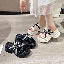 Women Home Slippers - 黑色 - 查看 7