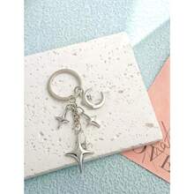 Cute Star Bag Charms Keychain - Shiny Celestial Charm For Keys, Bags & Car Decor - G - View 2