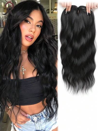 1pc Of 22-Inch Elegant Curly Wave Wig For Women, Made Of High-Temperature Fiber, With A Natural Appearance And Versatile Styling Options.