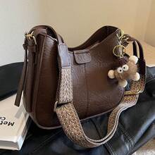 Women Crossbody - 咖 色不帶掛件 - 查看 7