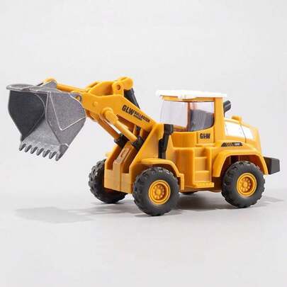 Miniatura Trator Retroescavadeira Pá Carregadeira Miniatura Construção Die Cast