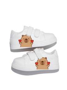 Children's Summer Fashion Cartoon Print Casual Sneakers For Boys And Girls - White - View 4
