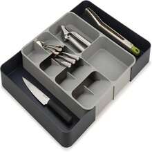 Joseph Joseph DrawerStore Compact Utensil Organizer For Kitchen Drawer Silverware, Flatware Tray, Small, Grey - Bộ sắp xếp dao kéo & đồ dùng - Xem 1
