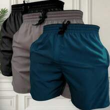 KL Mdas KIT 3 SHORTS Men's Microfiber With Elastane Beach Gym Sports Drying Football Comfort - Dầu khí - Xem 1