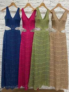 Women Sweater Dresses - verde menta - Ver 2