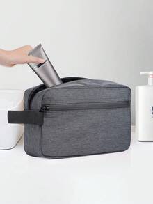1 件男士旅行洗漱包防水剃须包用于洗漱用品配件可折叠储物袋带隔层和手柄用于化妆品洗漱用品刷子工具适合青少年夏季休闲户外运动或度假旅行或毕业礼物或生日礼服配件旧钱