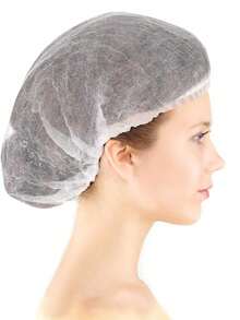 100pcs Unisex Hairnets, Shower Caps, Elastic Dust-Proof Hats For Food Service, Kitchen Headwear