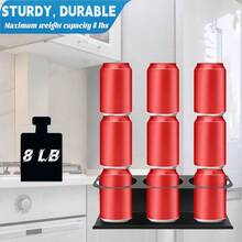 LAN 2 Pack Magnetic Cup Holder For Stanley 30 40 Oz Water Bottle Tumbler Organizer Holder Heavy Duty For Fridge Compatible With Stanley Cup AccessoriesGS4835 - màu đen - Xem 6