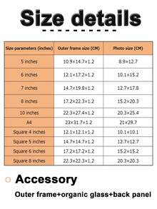 1 Bộ ảnh tùy chỉnh (có khung), khung ảnh gỗ tùy chỉnh, thích hợp để treo tường hoặc trưng bày trên bàn; Tranh ghép hình tùy chỉnh, thích hợp cho người lớn, gia đình, đám cưới, du lịch, lễ tốt nghiệp, quà tặng và các dịp khác. - Nhiều màu - Xem 7