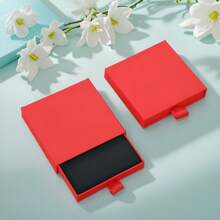 1pc Personalized Customized Women's Jewelry Drawer Type Storage Box Mini Portable Earring Packaging Box Company Name And Logo Personalized Customized Gift Box, Jewelry Display Stand, Suitable For Giving To Friends, Customers, Family, And Colleagues