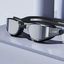 高清防雾防水游泳镜，男女皆宜 - 镀膜镜片，非常适合比赛和户外休闲、海滩必需品、海滩配件、泳池浮板 - 彩色 - 查看 15