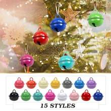 15/30 Pieces Small Metal Bells Home Decoration Jewelry Metal Bell Diameter Crafts, Colorful Metal Bells - Necklace Accessories For Cats And Dogs, Candy Color Bells, Multifunctional Decorative Bells, Can Be Used For Training Toys & Pet Decorations, 22MM Colorful Porcelain Bell Pendant Perfect For DIY Christmas Decorations, Keychains & Jewelry Accessories, Christmas Decorations, DIY Keychains, Holiday Parties & Pet Collars