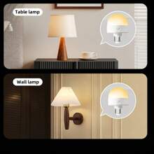 1 Piece, Multifunctional LED With Remote Control RGB Bulb, 3/15 Color Changes, Wall/Desktop Mounted Magnetic Bulb, Adjustable Brightness 3000K-6000K, Soft Bedside Night Light, Portable And Easy To Install, Suitable For Bedrooms, Living Rooms, Kitchens, Dining Tables