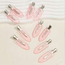 10 Stück/Set Niedliche schmerzlose dekorative Haarspangen für Damen, unsichtbare Haarklammern für Pony, Barrettes, Haarspangen, Alligator Haarklammern