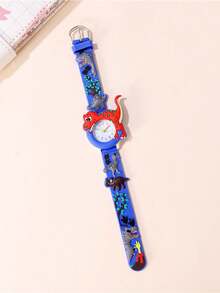 1pc Children's Dinosaur Quartz Watch, Suitable For Daily Use Or Holiday Gift