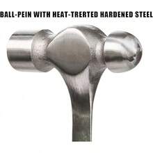 YIYITOOLS - Martillo muerto de 24 onzas (24 onzas), bola de doble cabeza, golpe plano, antideslizante, 1.5 libras, naranja (YY--001) - Martillo de bola de 32 oz - Ver 4