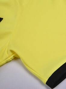 2pcs Sports Referee Uniform, Football, Badminton, Table Tennis Training Breathable Short Sleeve T-Shirt + Quick Dry Sports Shorts With Pockets, Suitable For Training, Matches And Activities, Elastic Waist Pants