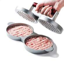 Prensa de carne de hamburguesa redonda, Kit de fabricante de hamburguesas, molde de prensa sin papel - Papel encerado 100 piezas - Ver 1