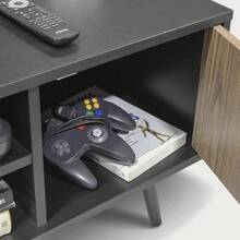 Centro de Entretenimiento para Tele Mesa Tipo Consola para TV Estilo Vintage con Cajones (Negro) - Negro1 - Ver 7