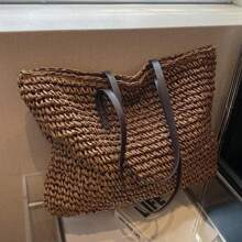 2025 Summer Luxury Designer Women's Bag Hot  Fashion Women's Woven Grass Shoulder Bag Large Capacity Leisure Shoulder Bag