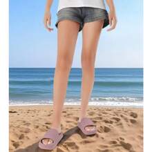 Local Delivery Cloud Memory Foam Cushion Recovery Pillow Sandals For Women And Men Non-Slip Comfort Quick Drying House Shower Slippers - One Piece- Blush - 查看 6