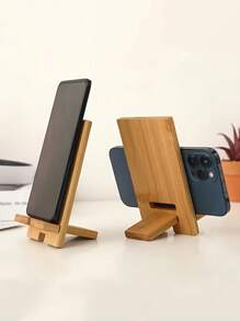 Customized Text/Logo Wooden Multi-Function Phone Stand, Wooden Base Phone Charging Holder For Mobile Phones & Tablets - Multicolor - View 4