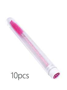 50支睫毛刷管装一次性睫毛膏刷管可重复使用睫毛刷防尘清洁收纳管，眉刷，眼影刷，刷子 - 黑色 - 查看 13