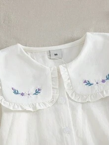 女童长袖衬衫，新款 - 白色 - 查看 4