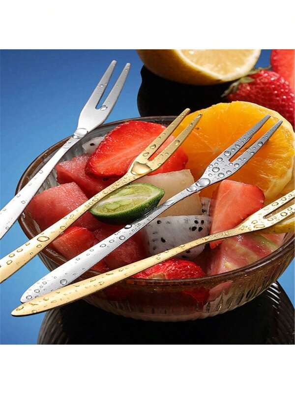 12pcs/24pcs/36pcs Fruit Fork, Dessert Fork Suitable For Home, Party, Festival, Party, Hotel, Wedding