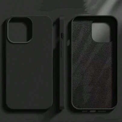 1 Stück schwarze luxuriöse flüssige Silikon Premium Schutzhülle kompatibel mit iPhone 16, 14, 13, 12, 11, 15 Pro Max, auch kompatibel mit iPhone 12, 13, Mini, 14, 15, 16 Plus, modische Samt Schutzhülle als Geburtstagsgeschenk oder Jahrestags-Party, internationale Version, nicht die Inlandsversion