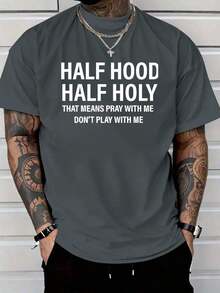 You Play With Me And Pray Together.Printed T-Shirt, 1 Piece,% Cotton, Casual Men's T-Shirt In Season, T-Shirt With Round Neck And Cotton Short Sleeve, Christmas Gift.2025 - 查看 1