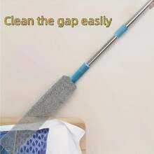 1pc Ultra Microfiber Telescopic Handle Duster Set - Flexible, Wet And Dry Use, Suitable For Home Cleaning - Furniture, Sofa, Bedroom, Living Room, Bathroom
