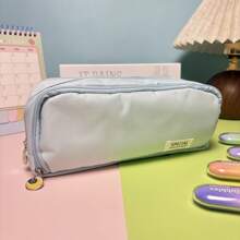 Grande astuccio portatutto con 3 scomparti, borsa portapenne per scuola, adolescenti, ragazzi, uomini e donne, per il rientro a scuola, forniture scolastiche, astuccio portapenne, borsa per la scuola