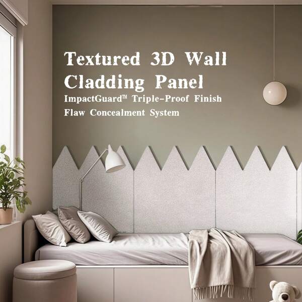 1pc Self-Adhesive Wear-Resistant Anti-Collision Wall Panel, Multi-Purpose Household Creative Wall Sticker, Nordic Minimalist Geometric Wall Decor, Polyester Felt Material Backdrop Cover, Suitable For Bedroom, Office, Classroom Wall Decoration, Reusable Photo Display Board, Memo Bulletin Board