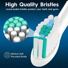 Replacement Brush Heads Compatible With Philips , Compatible With  E Series     And  Screw-On Electric Toothbrush, BN728, 8 Pack - 6 Count (Pack of 1) - 查看 4