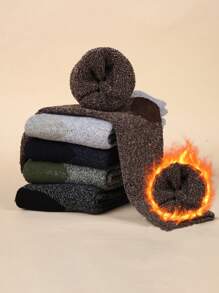 5 par damskich grubych termicznych skarpetek z podszewką z polaru, ciepłe zimowe skarpetki sportowe do uprawiania sportów na zewnątrz i wewnątrz