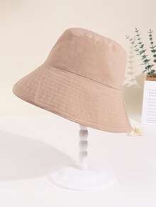 1pc Solid Color Bucket Hat, Large Brim Sun Protection Fishing Cap,Foldable Packable, Lightweight Hand Washable,Unisex For Outdoor Travel Beach Summer Vacation Spring-Summer,Autumn Accessory - Multicolor - View 15