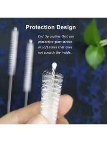 5pcs Metal Straw Cleaner - Extra Long Stainless Steel Brush For Cleaning Reusable Straws, Water Bottles And Pipes