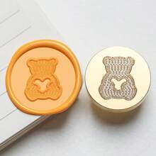 1 Pc, Knitted Series Wax Sealing Stamp Head, Suitable For Envelope Letter Paper/Wedding Invitation Letter/DIY Craft Stamp Decoration/Gift Decoration/Various Holiday Gifts,For School Supplies,Back To School