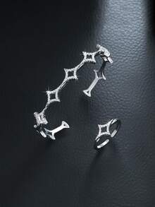 1 套铜材质中东流行发光精致手链和戒指豪华礼品套装，适合日常佩戴 - 手鐲+戒指 - 查看 17