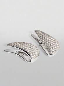 1 par de pendientes colgantes con circonita cúbica preciosa para bodas, aniversarios, fiestas de compromiso, joyería para el Día de San Valentín